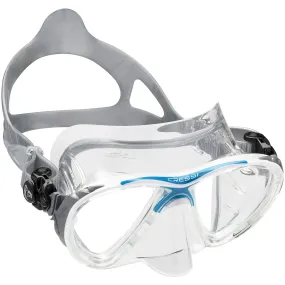 Open Box Cressi Big Eyes Evolution Crystal Adult Size Scuba Mask-White / Blue