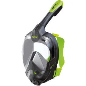 Open Box Seac Unica Full Face 180° GoPro Compatible Snorkel Mask - Lime/Black, Size: Large / X-Large