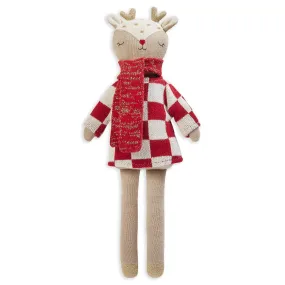 Organic Knitted Reindeer Soft Cuddly Toy