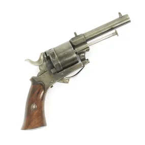 Original Belgian .32 Rimfire Open Top Pocket Revolver Circa 1870 - Liège Proofed