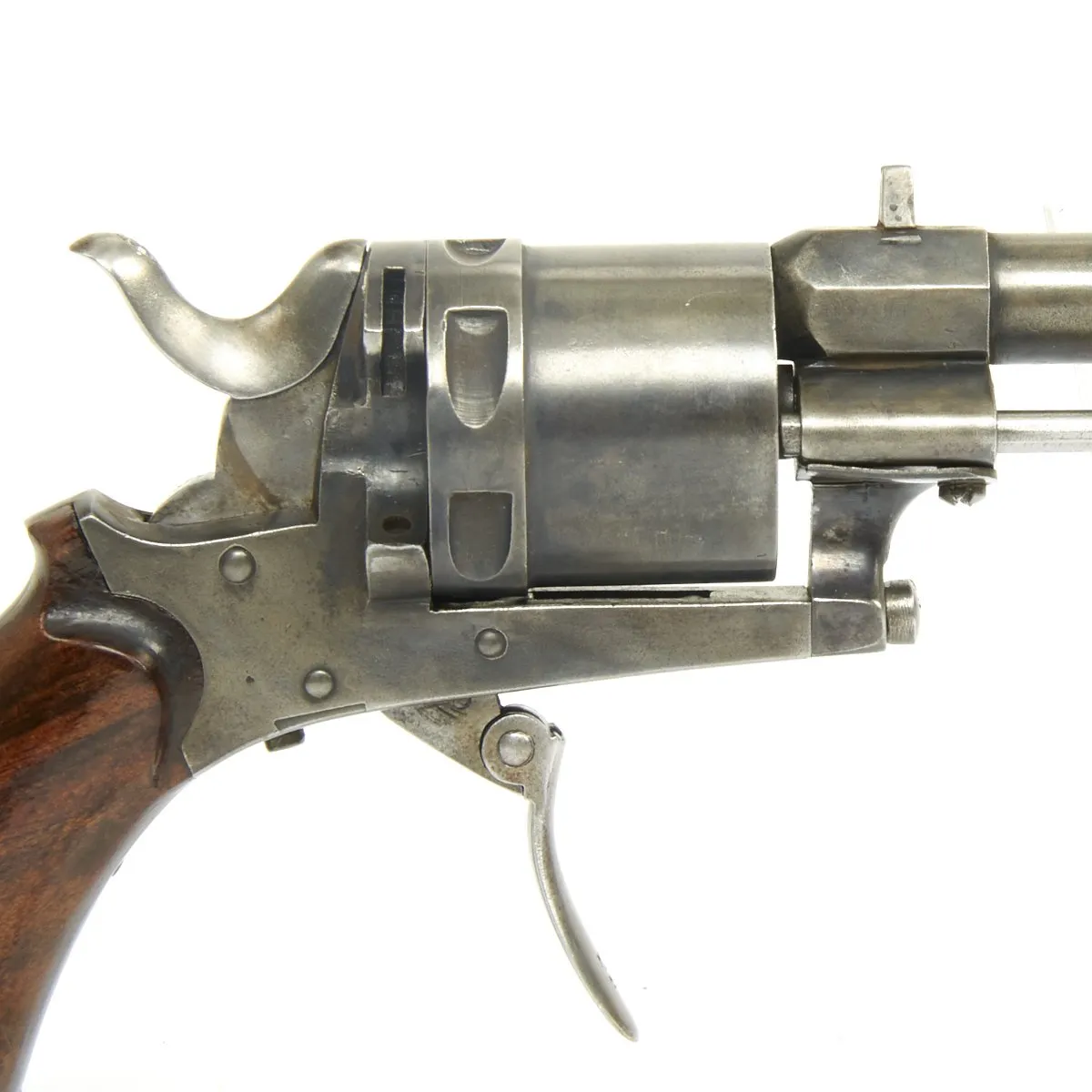 Original Belgian .32 Rimfire Open Top Pocket Revolver Circa 1870 - Liège Proofed