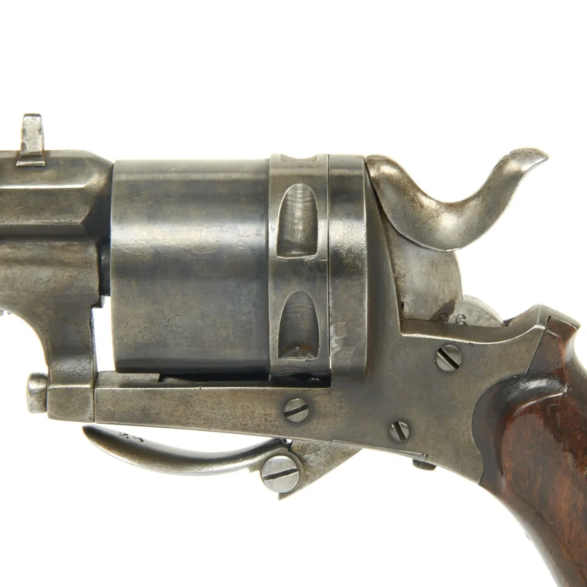 Original Belgian .32 Rimfire Open Top Pocket Revolver Circa 1870 - Liège Proofed