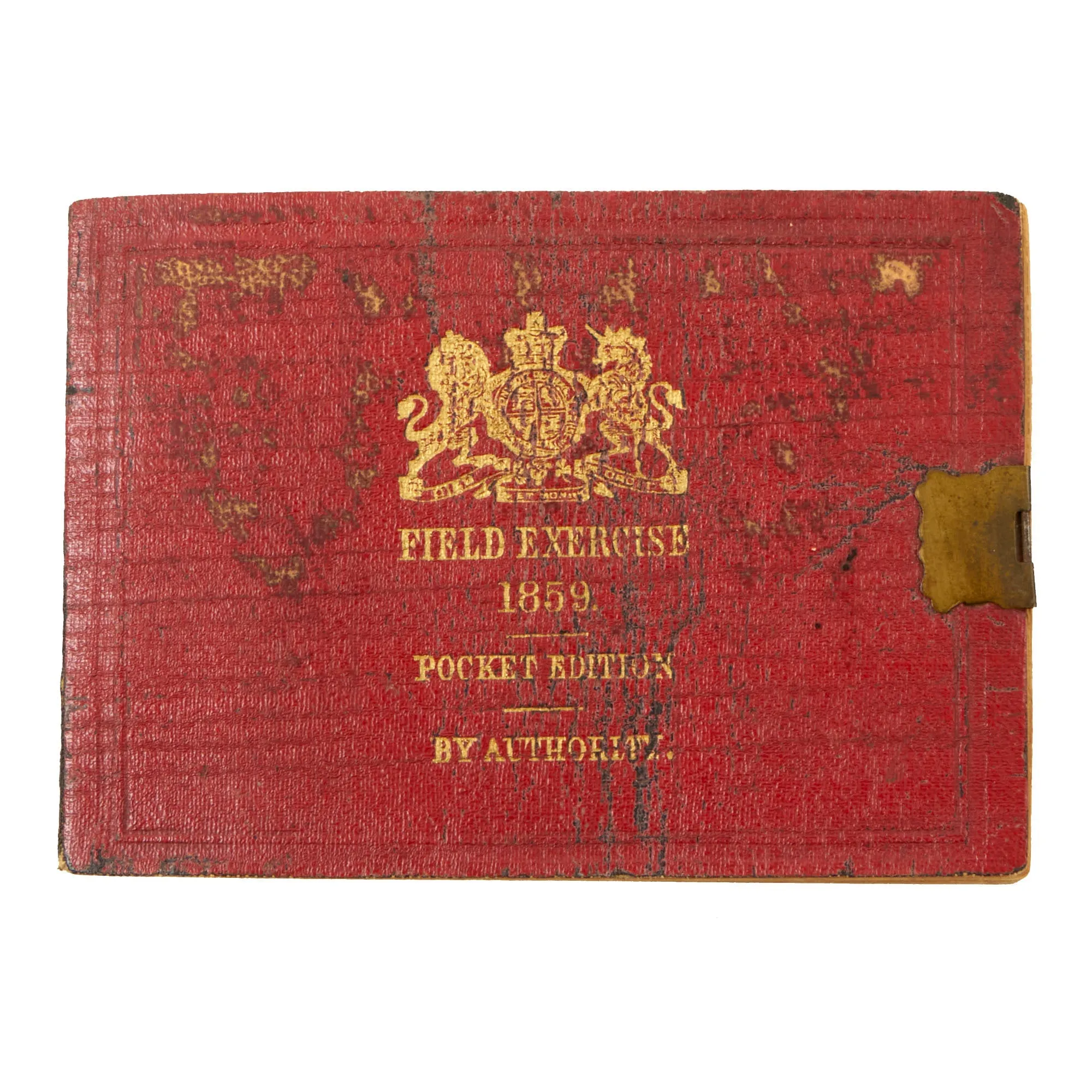 Original British Victorian Pocked Edition 1859 Field Manual of Artillery Exercises Published by Authority in 1860