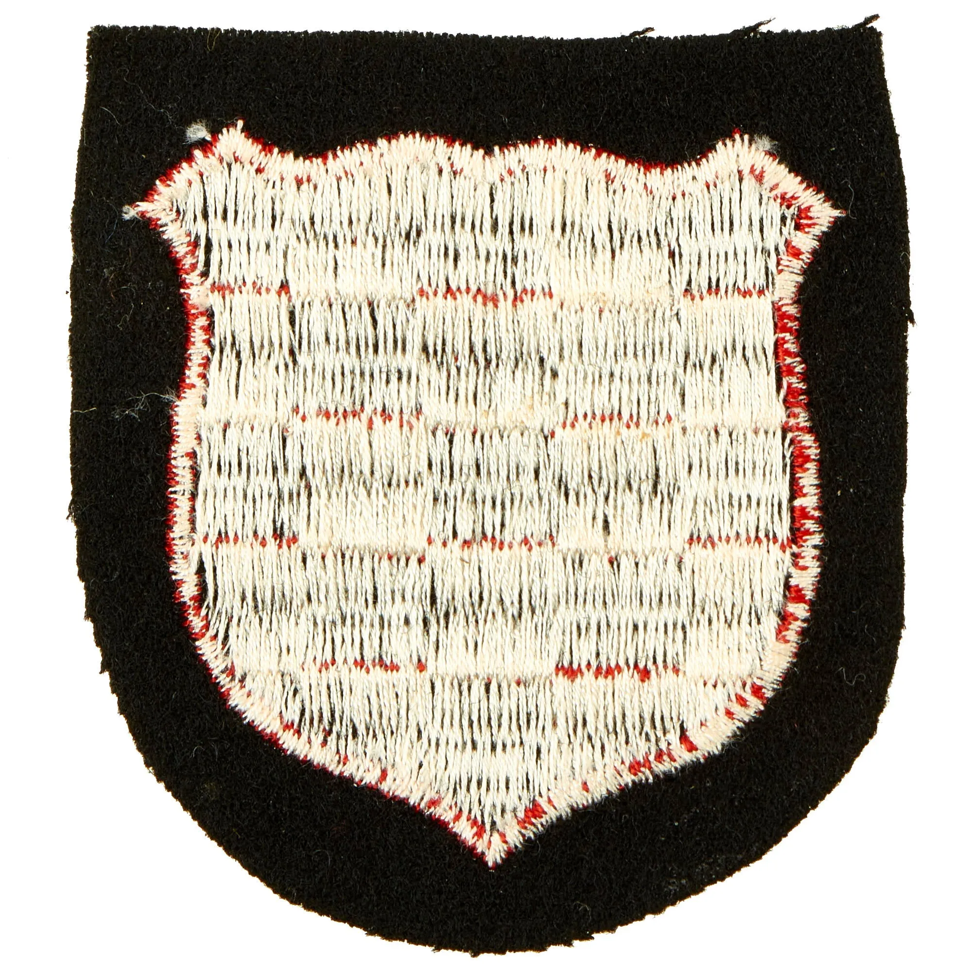 Original German WWII Croatian 13th Waffen SS Mountain Division "Handschar" Collar Tab with Croatian Vol. Sleeve Shield - Unissued