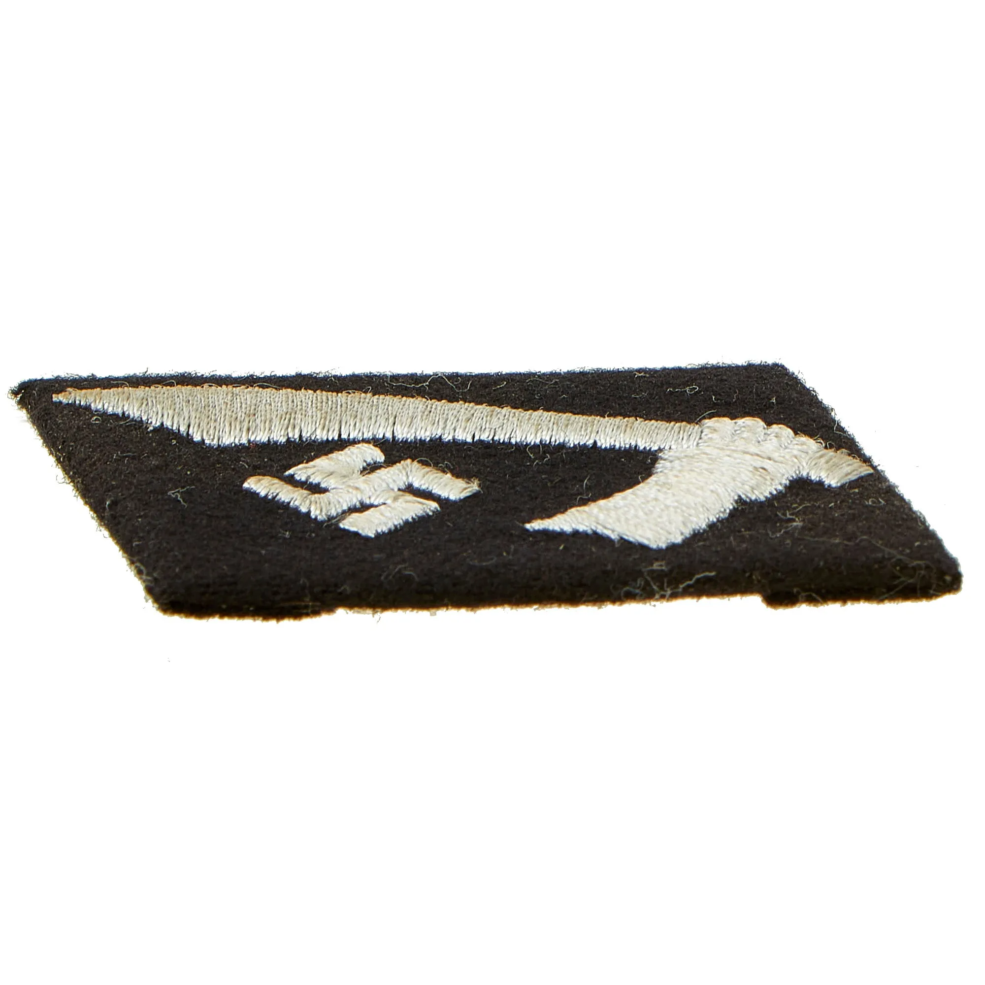 Original German WWII Croatian 13th Waffen SS Mountain Division "Handschar" Collar Tab with Croatian Vol. Sleeve Shield - Unissued