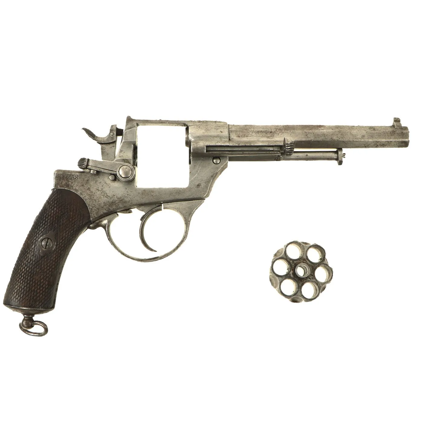 Original Italian Model 1874 Army Revolver in 10.35mm by Glisenti of Brescia - Serial MY258