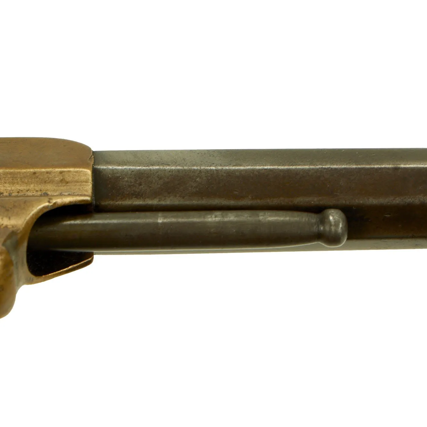 Original U.S. Whitneyville Armory No.1 Rimfire .22cal Brass Frame Single Action Revolver Serial 1418 c.1872