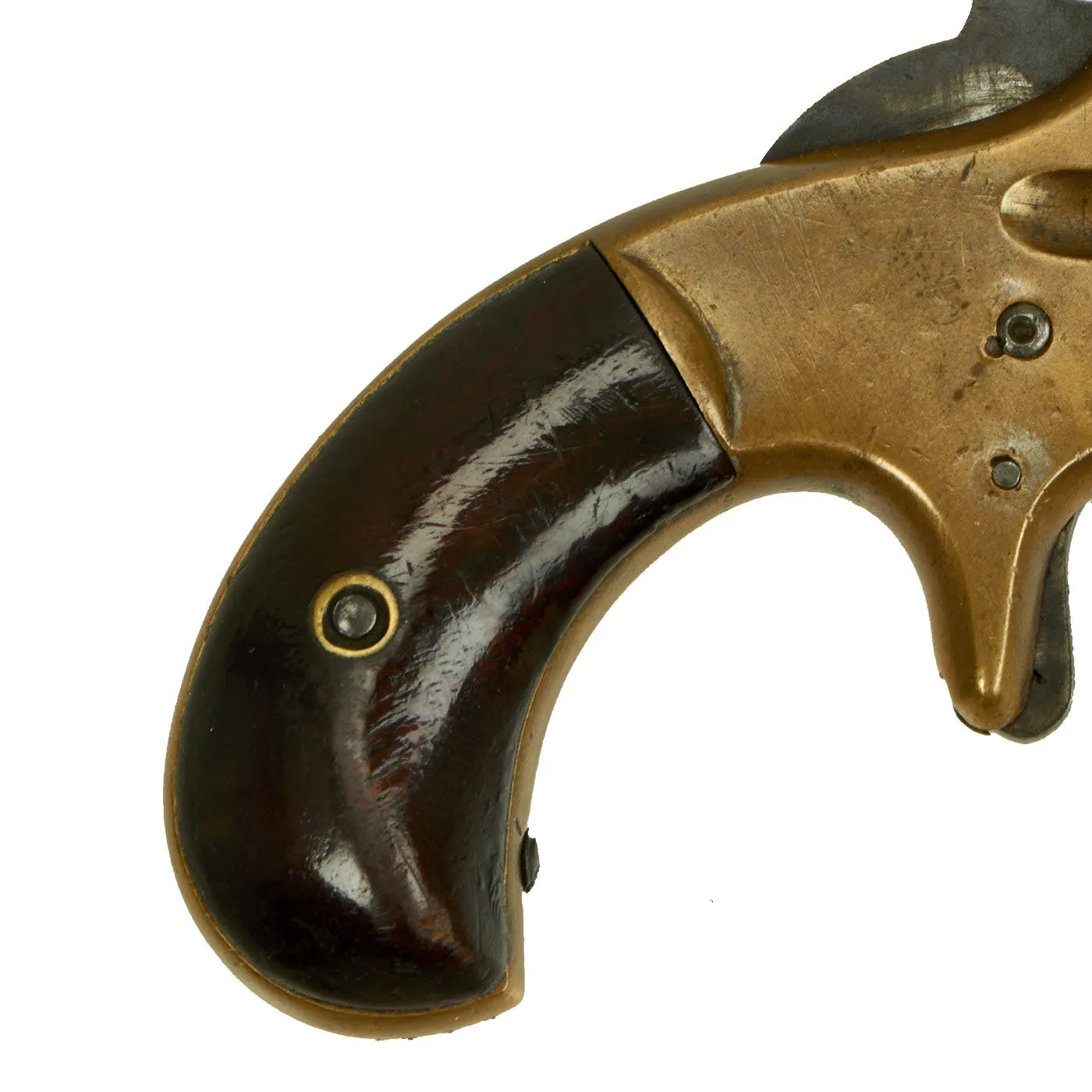 Original U.S. Whitneyville Armory No.1 Rimfire .22cal Brass Frame Single Action Revolver Serial 1418 c.1872