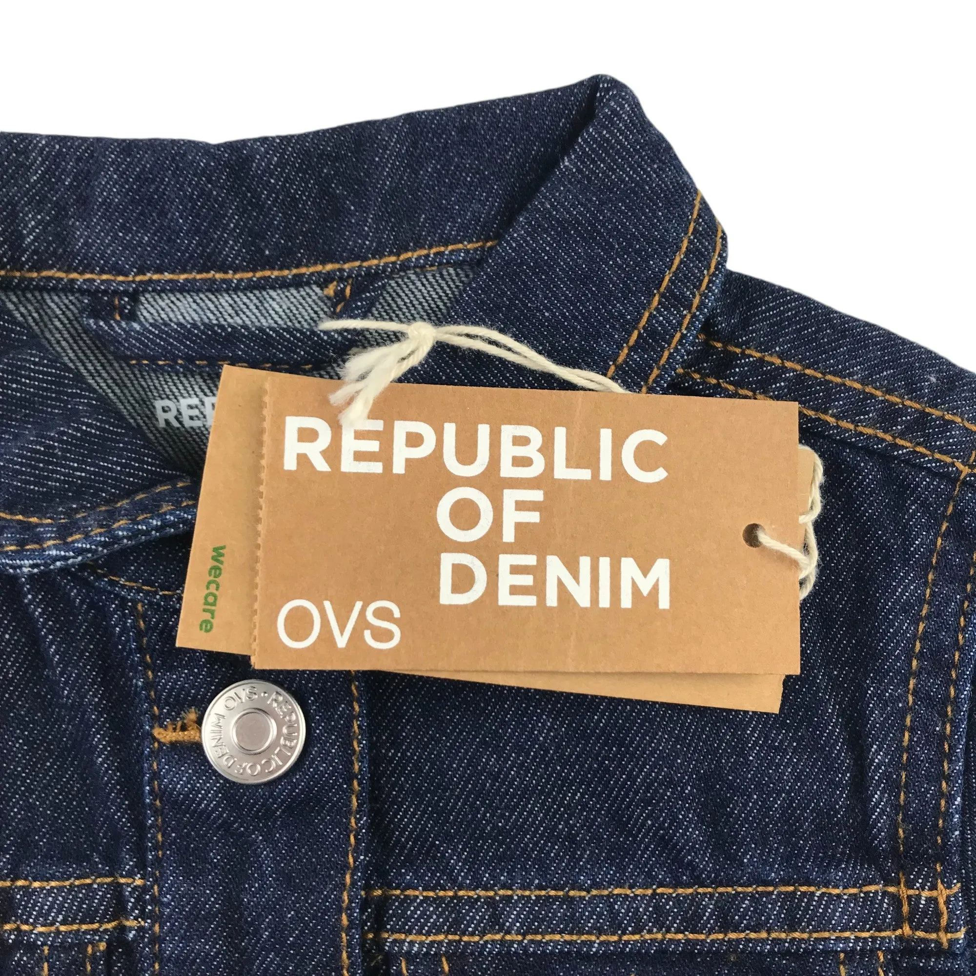 OVS republic of denim jacket 5-6 years dark navy cotton