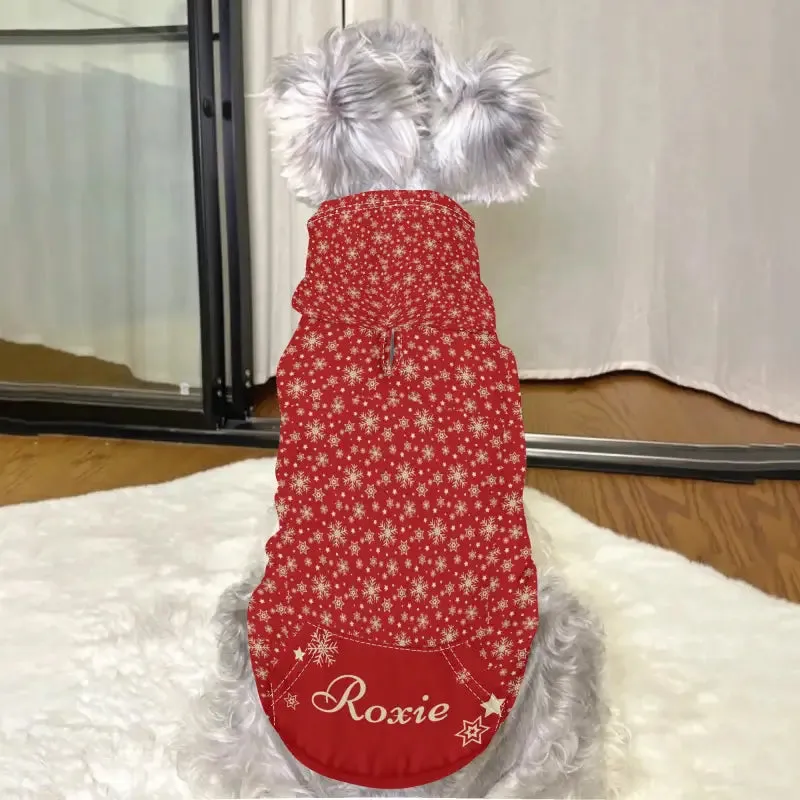 Personalized Red Christmas Hoodie for Your Festive Cat or Dog