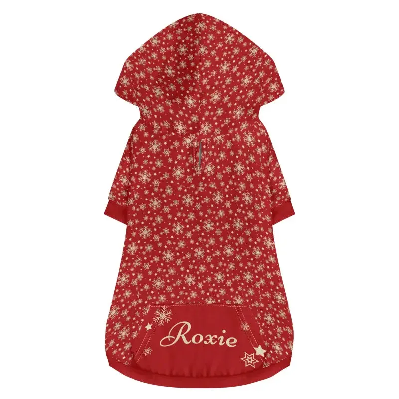 Personalized Red Christmas Hoodie for Your Festive Cat or Dog