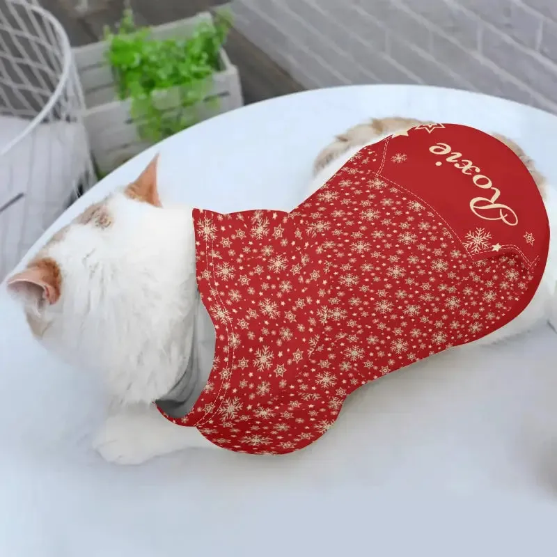 Personalized Red Christmas Hoodie for Your Festive Cat or Dog