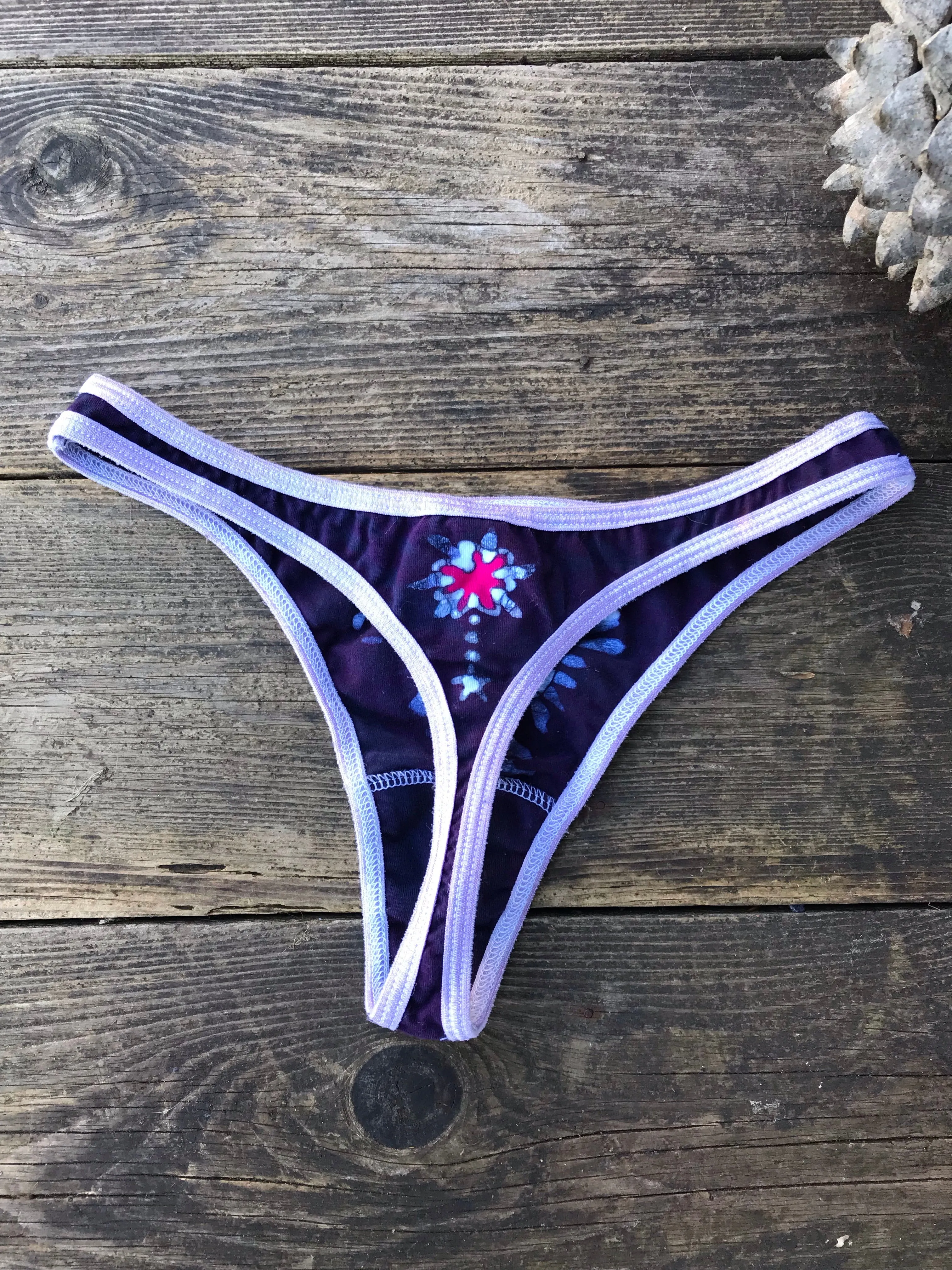 Pink and Purple Moon Batik Undies - Size Medium