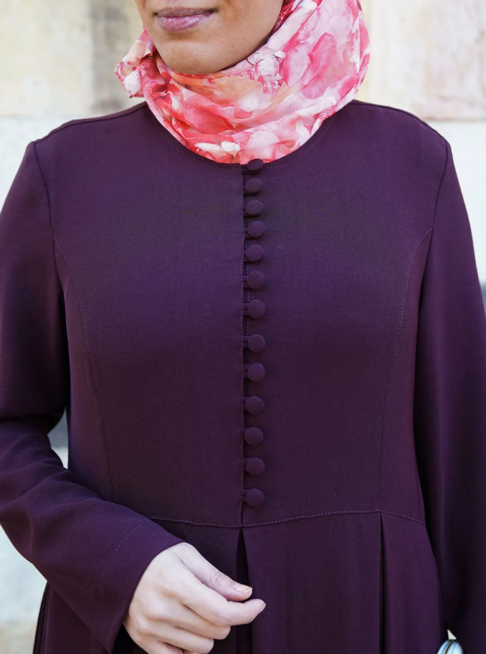 Pleated Double Layered Abaya