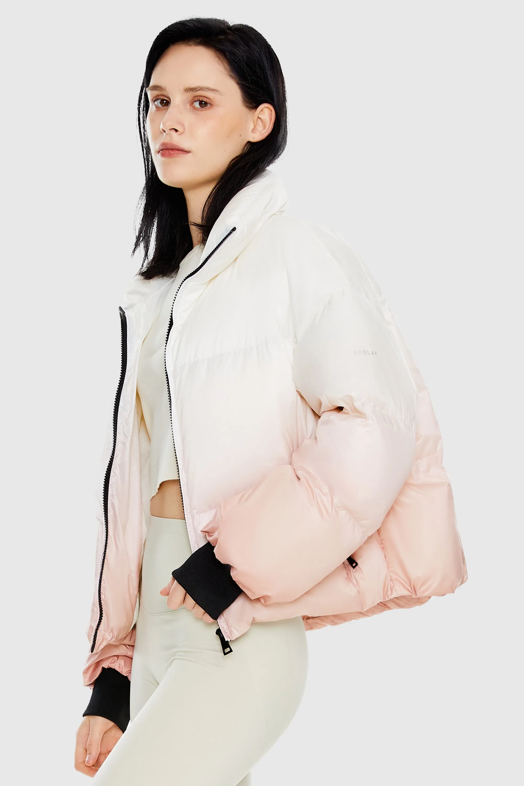 Puff-O Summit Ombre Cropped Puffer