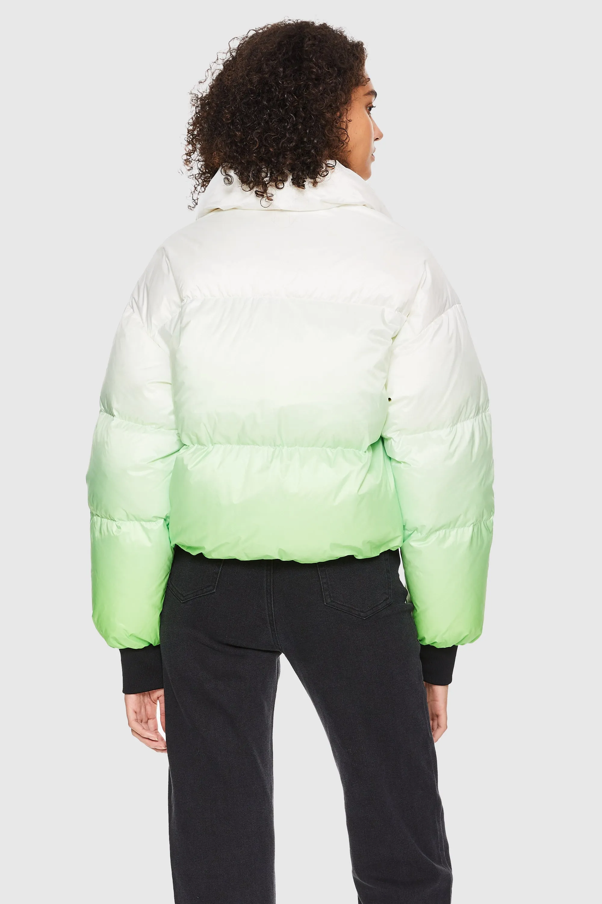 Puff-O Summit Ombre Cropped Puffer