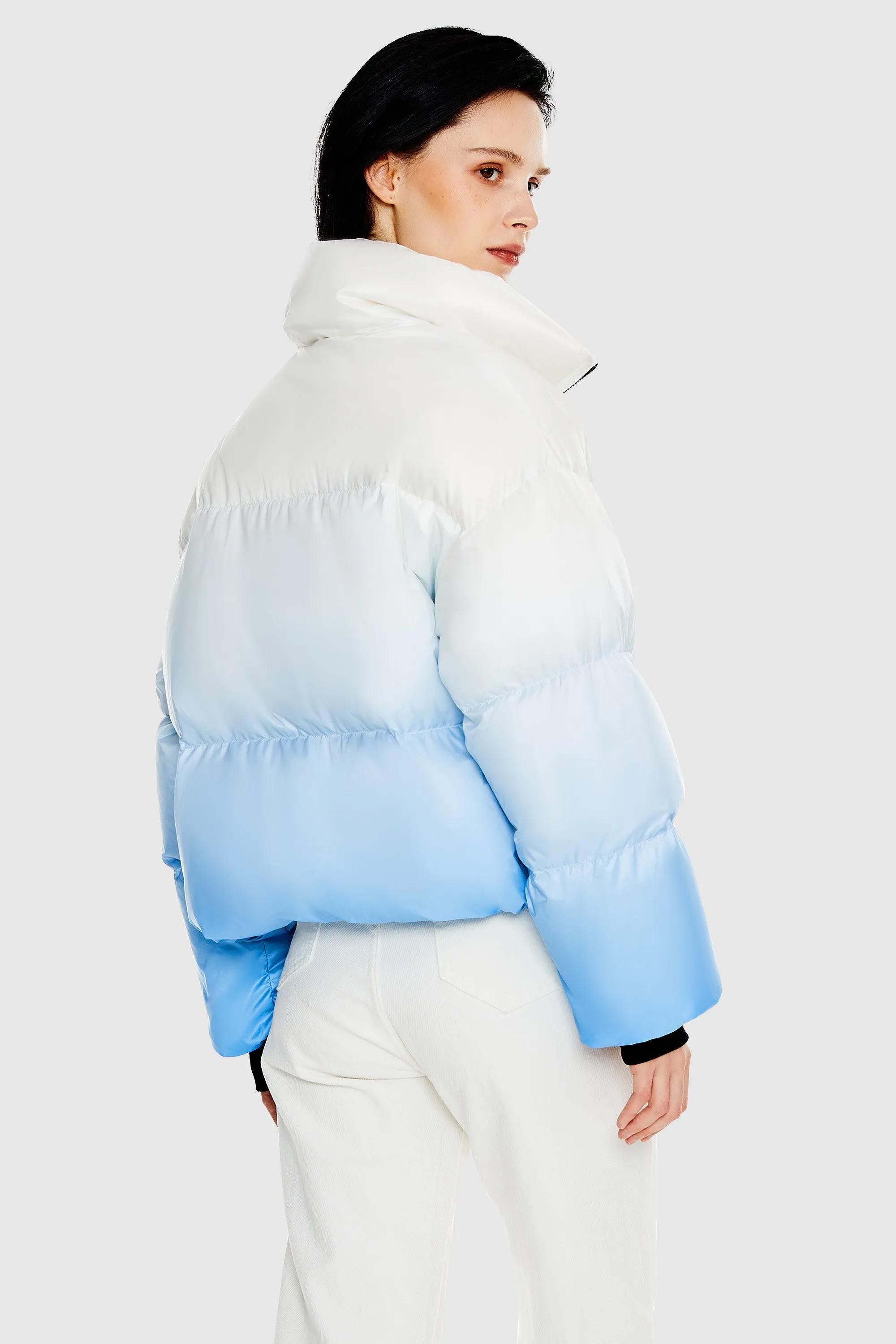 Puff-O Summit Ombre Cropped Puffer