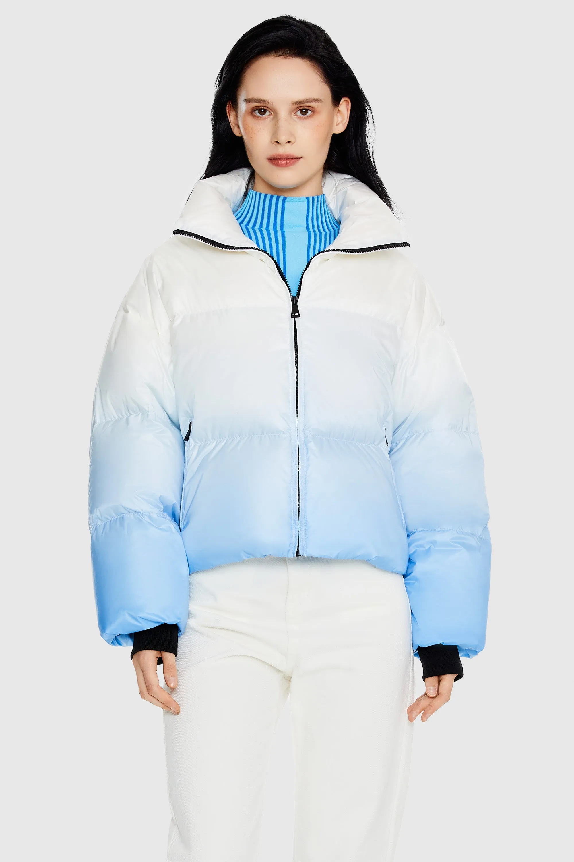 Puff-O Summit Ombre Cropped Puffer