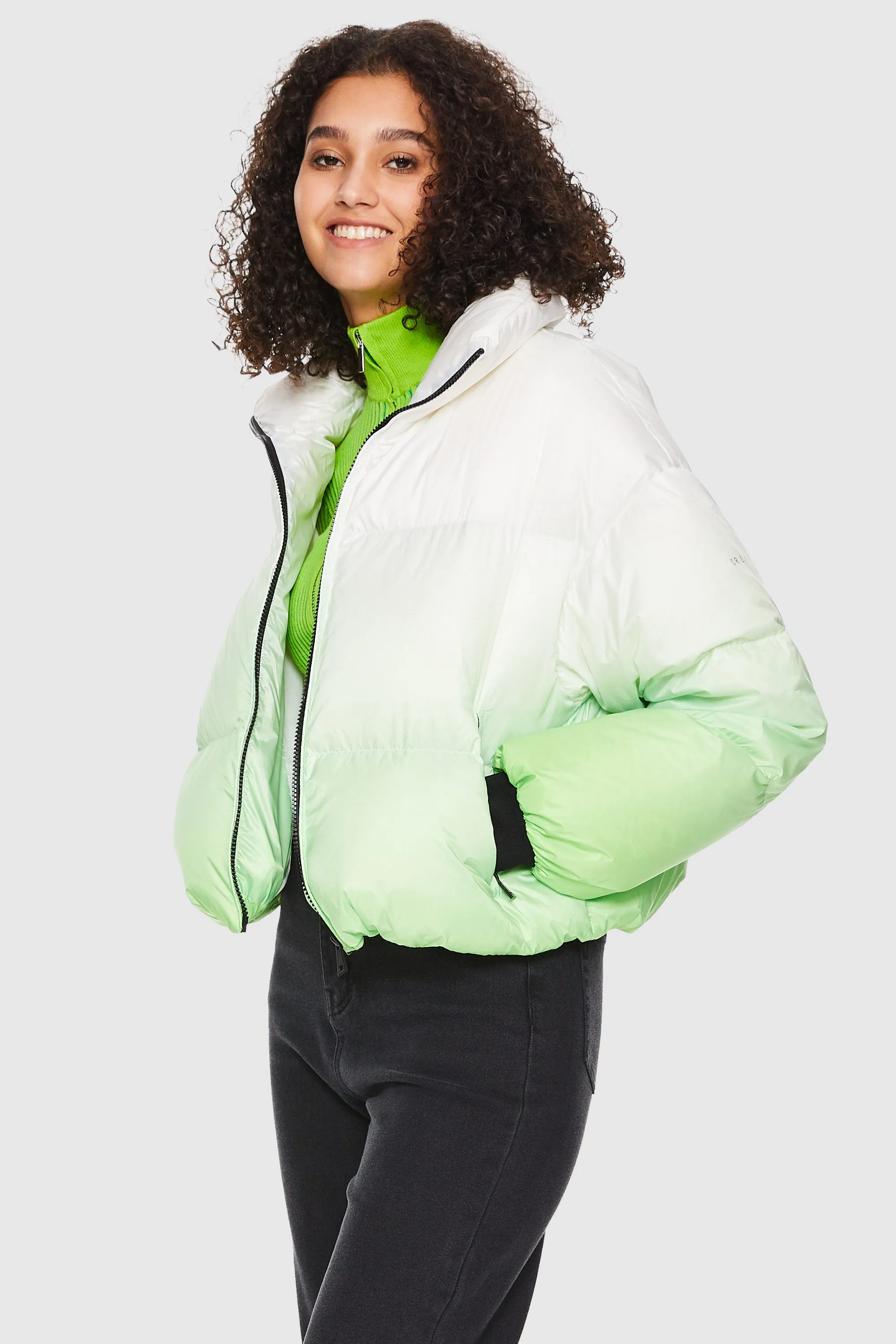 Puff-O Summit Ombre Cropped Puffer