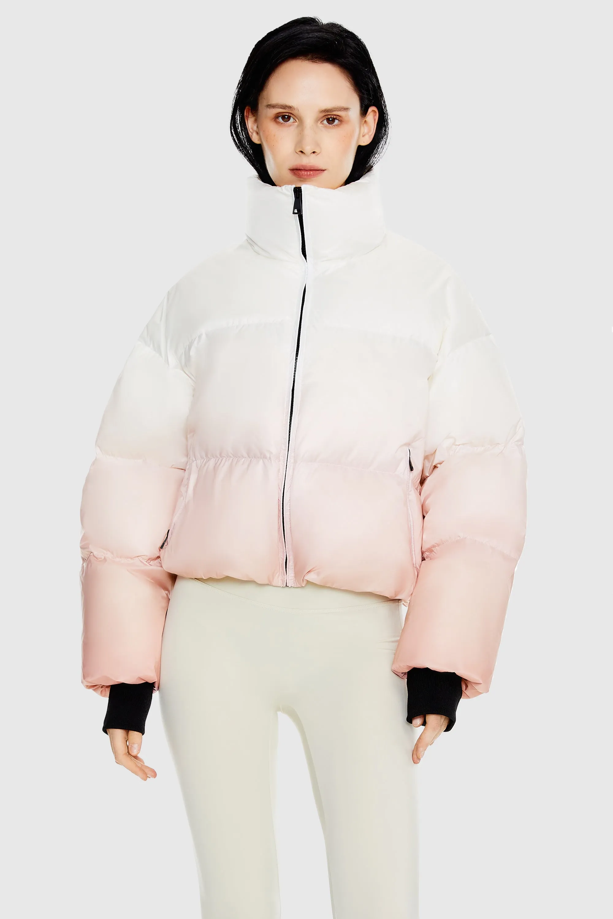 Puff-O Summit Ombre Cropped Puffer