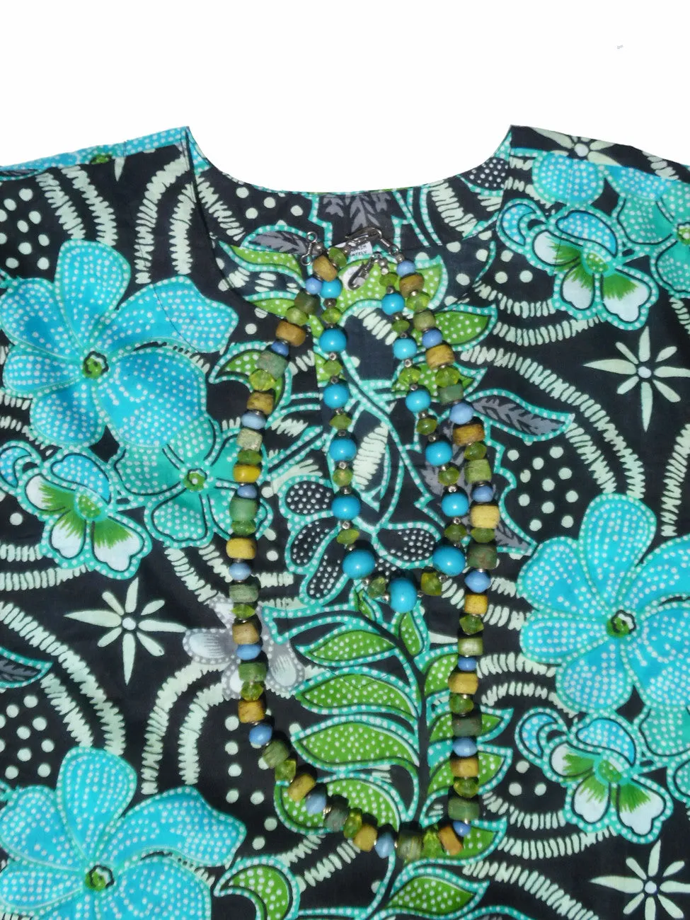 Raja Cotton Tunic Caribe on Black