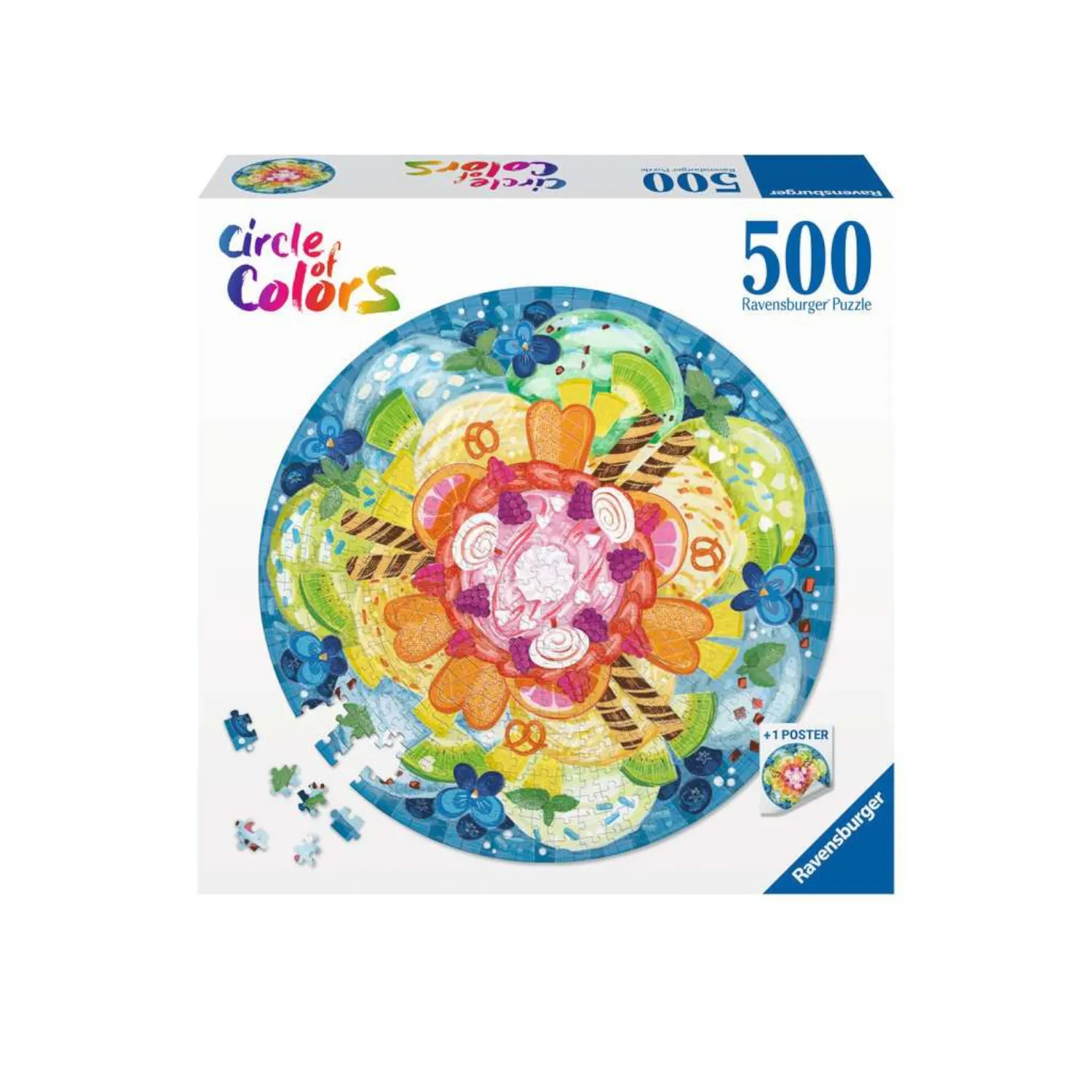 Ravensburger - 17348 | Circle Of Colours: Ice Cream - 500 Piece Puzzle