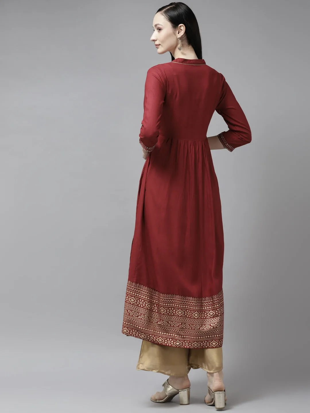 Red Sequins Kurta