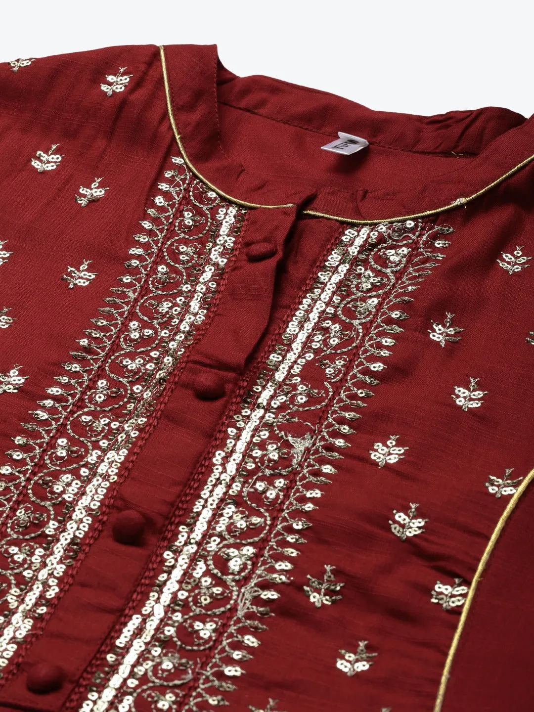 Red Sequins Kurta