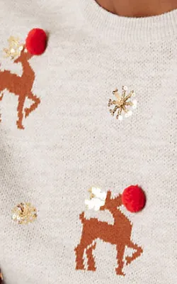 Reindeer Christmas Jumper