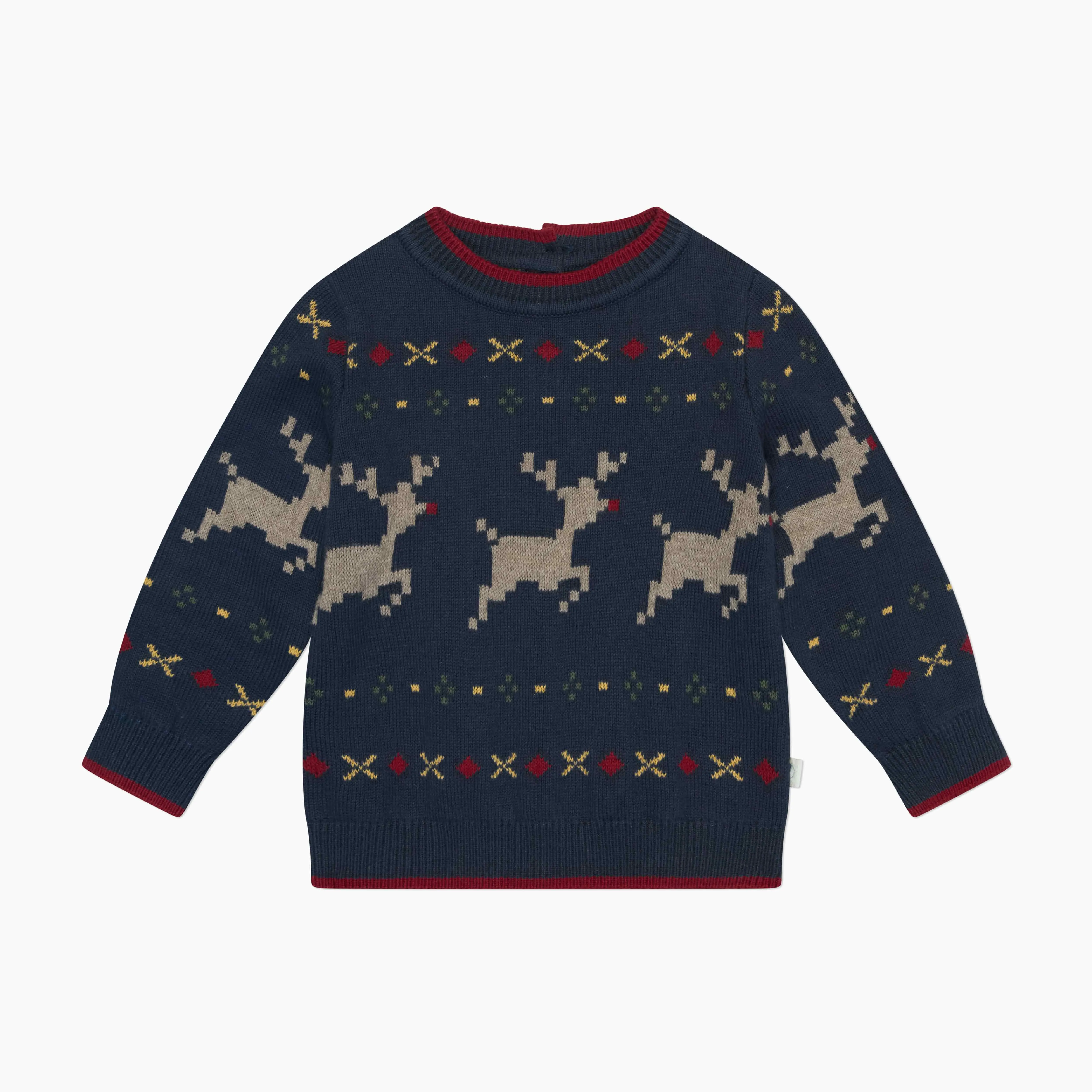 Reindeer Fair Isle Knitted Jumper