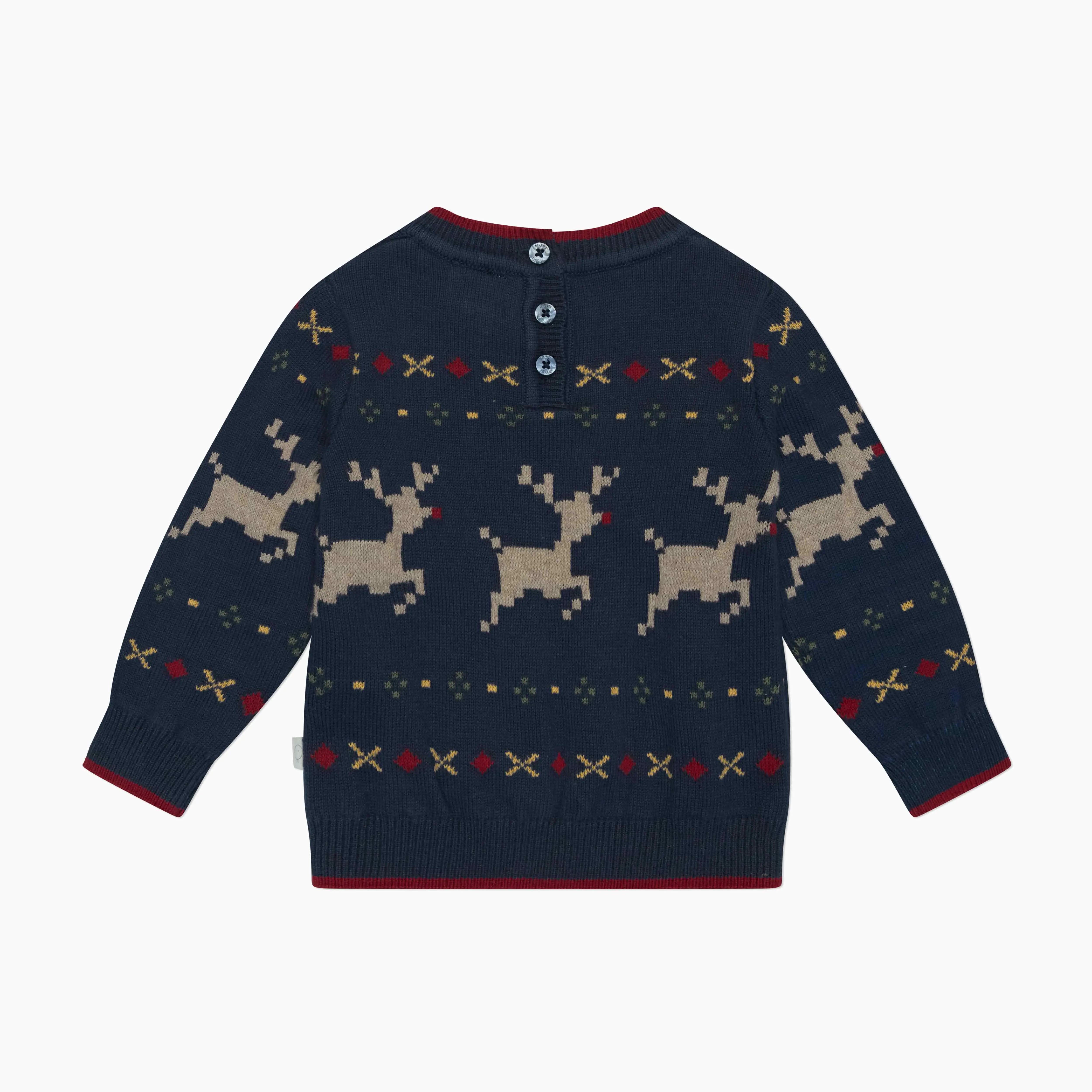 Reindeer Fair Isle Knitted Jumper