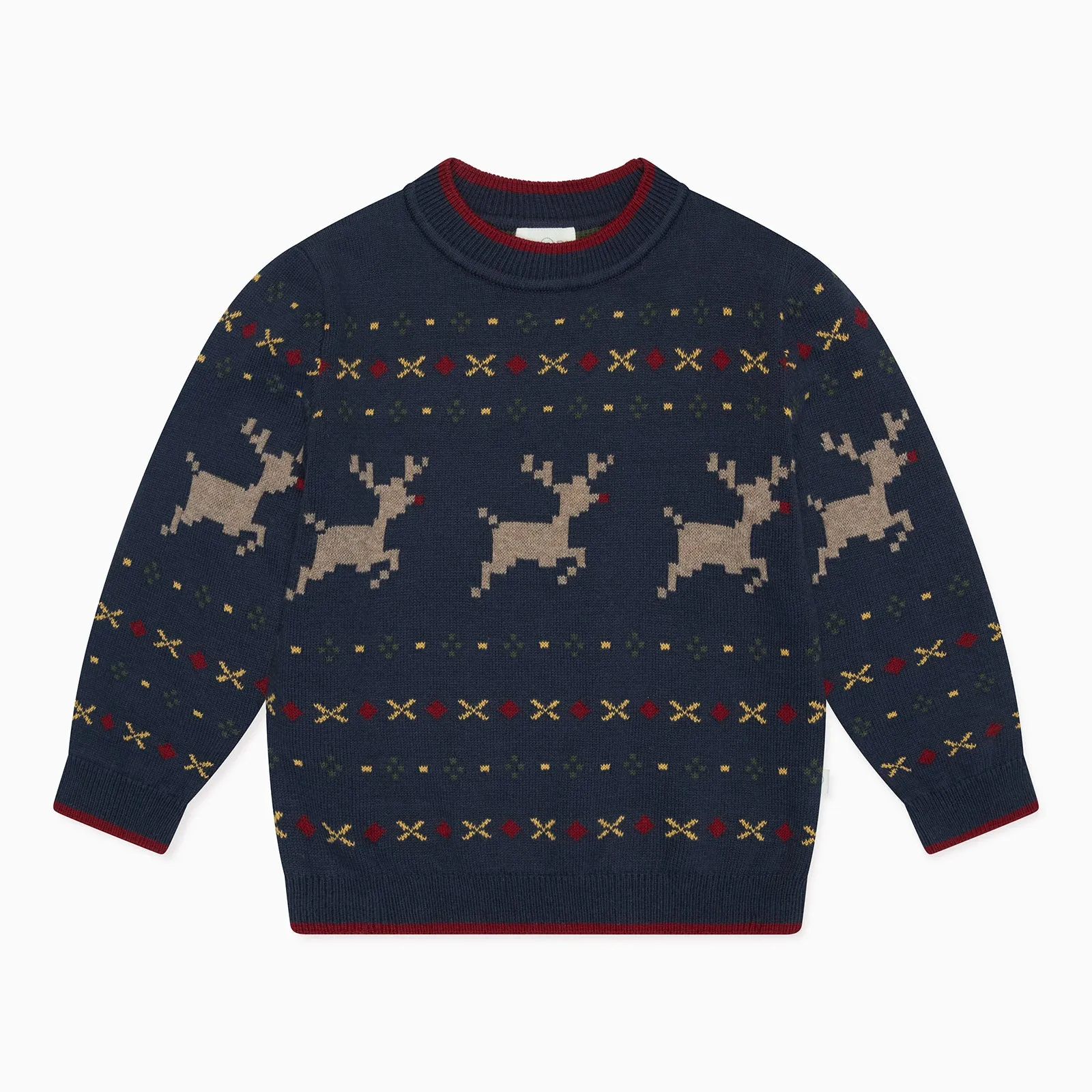 Reindeer Fair Isle Knitted Jumper