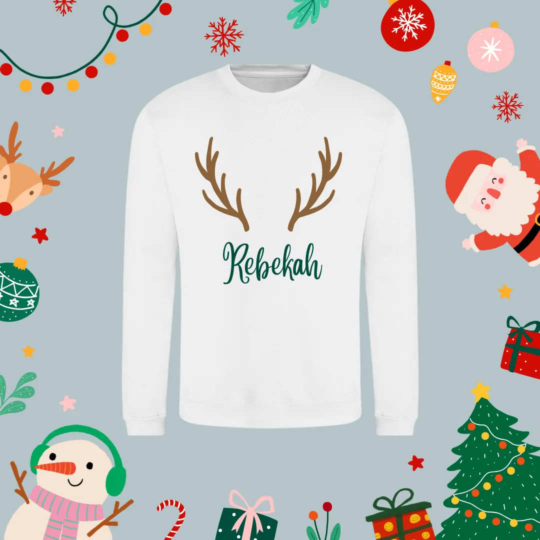 Reindeer print jumper