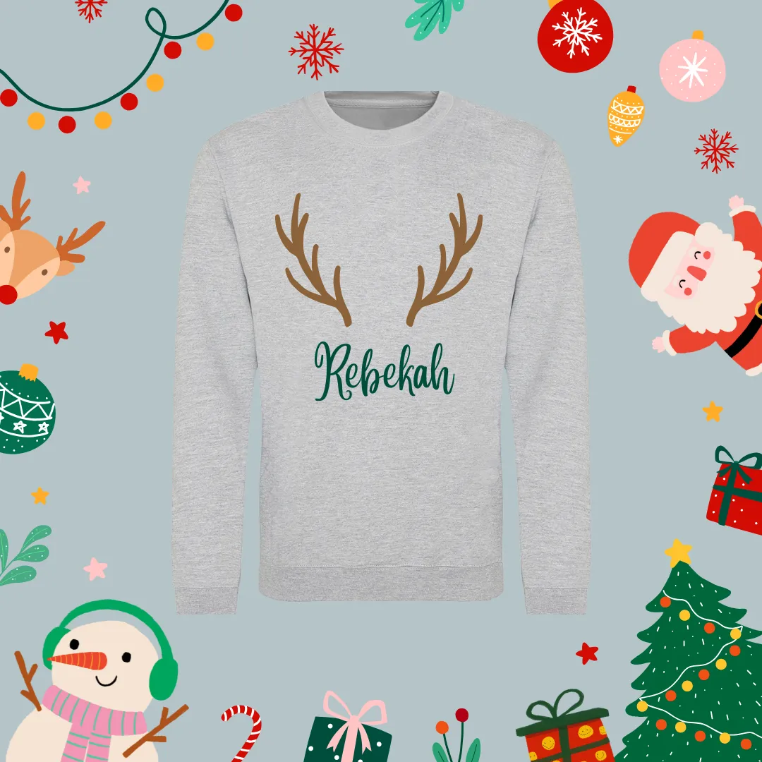 Reindeer print jumper