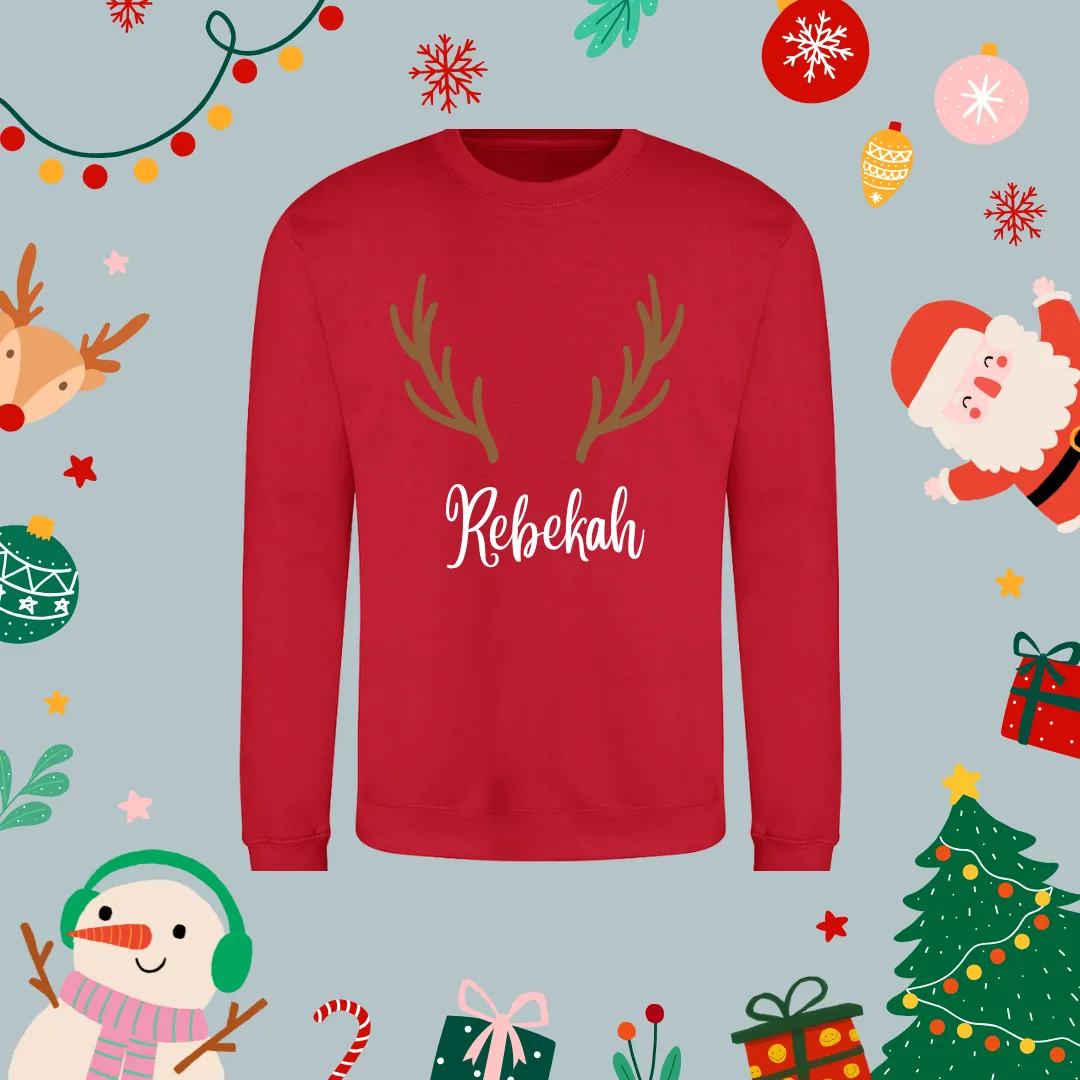 Reindeer print jumper