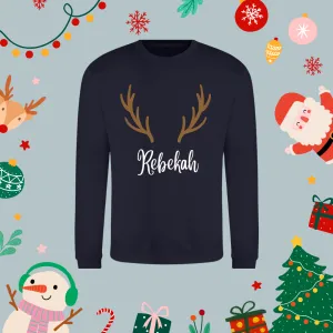 Reindeer print jumper