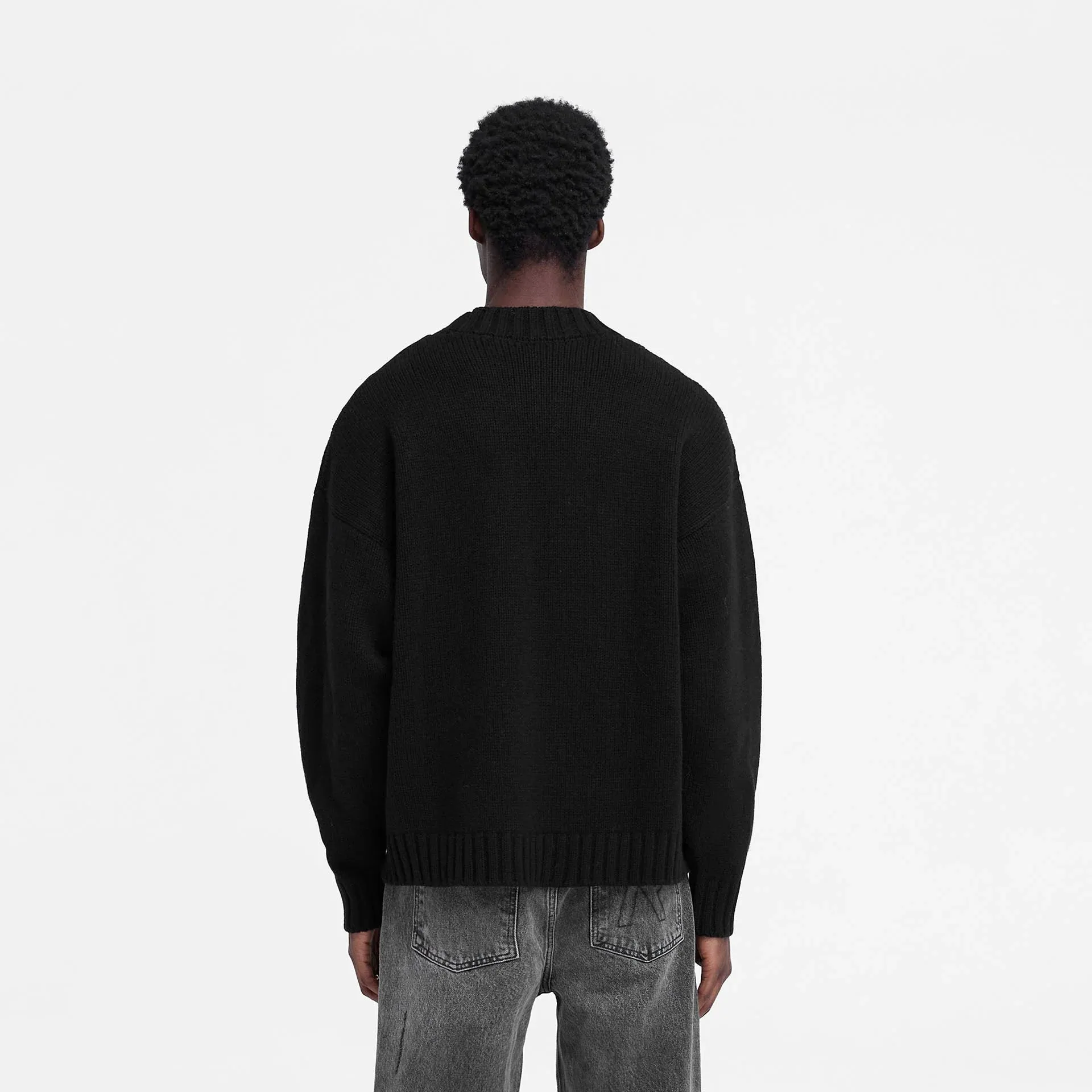 REPRESENT Rep Knit Crewneck Black