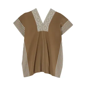 Sabio Mexican Top - Hazel Brown, Ivory