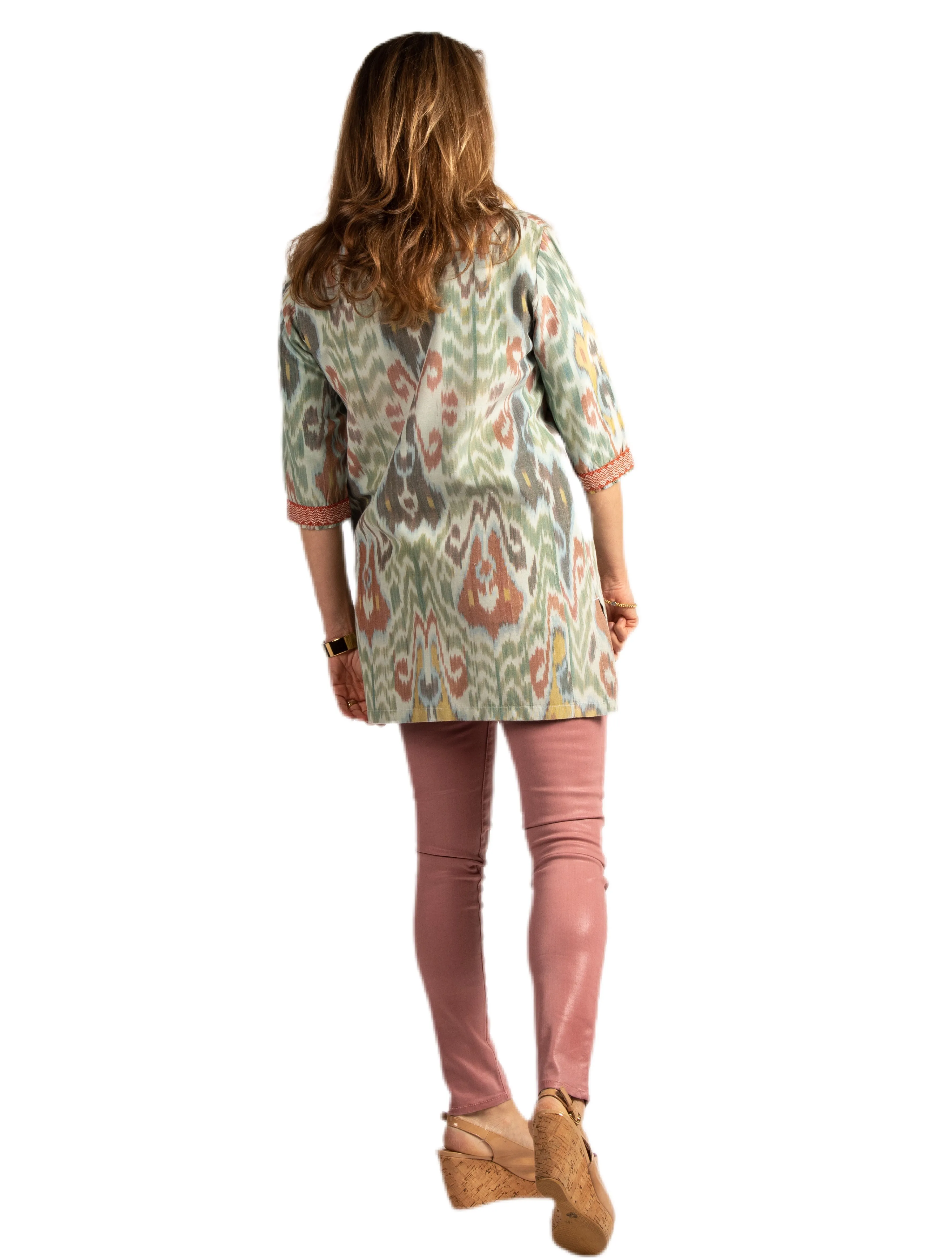 SALE - Giverny Silk Ikat Tunic