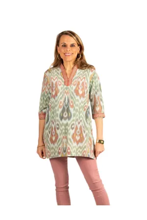 SALE - Giverny Silk Ikat Tunic