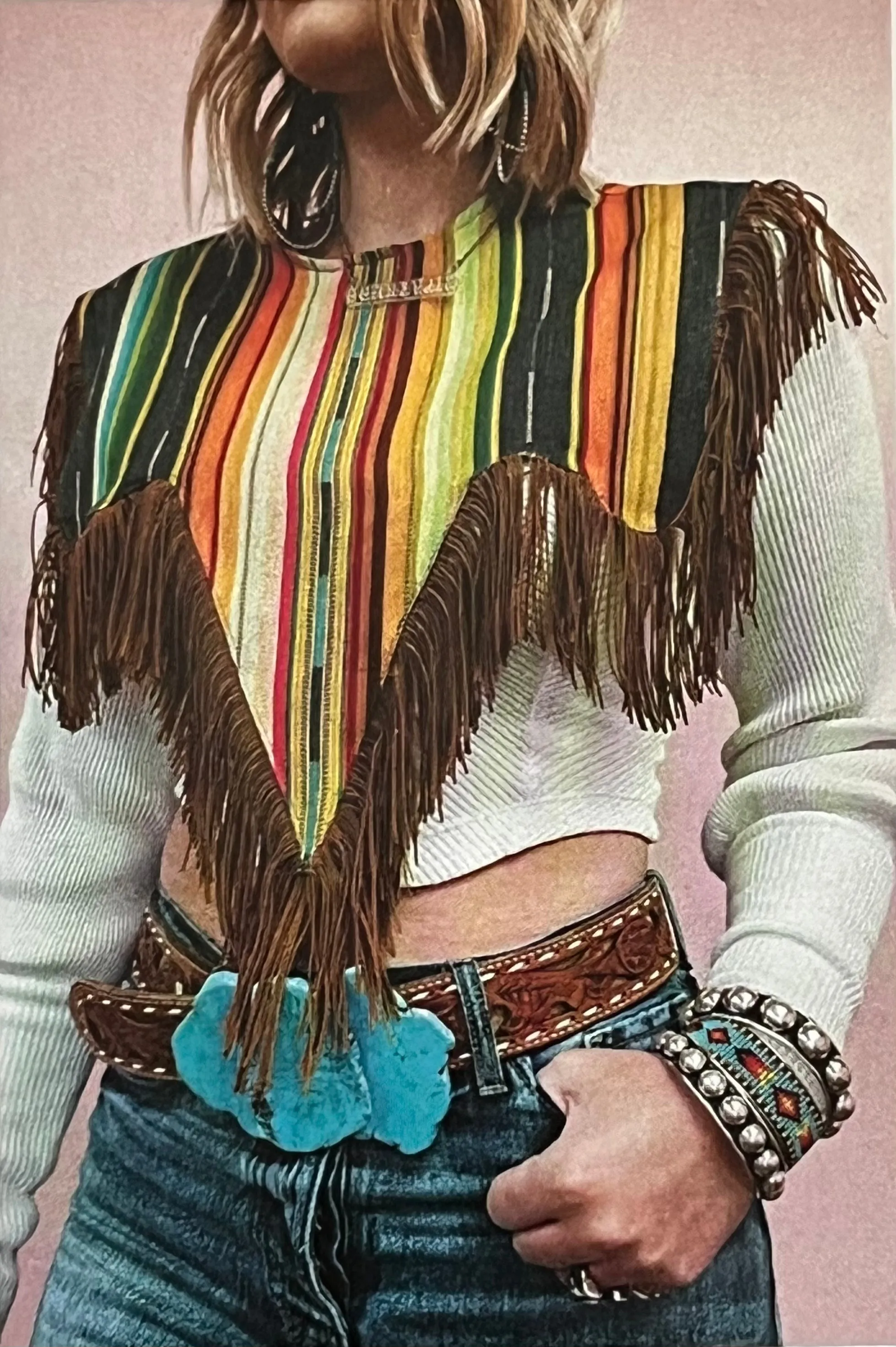 Sally Serape Poncho *FINAL SALE*