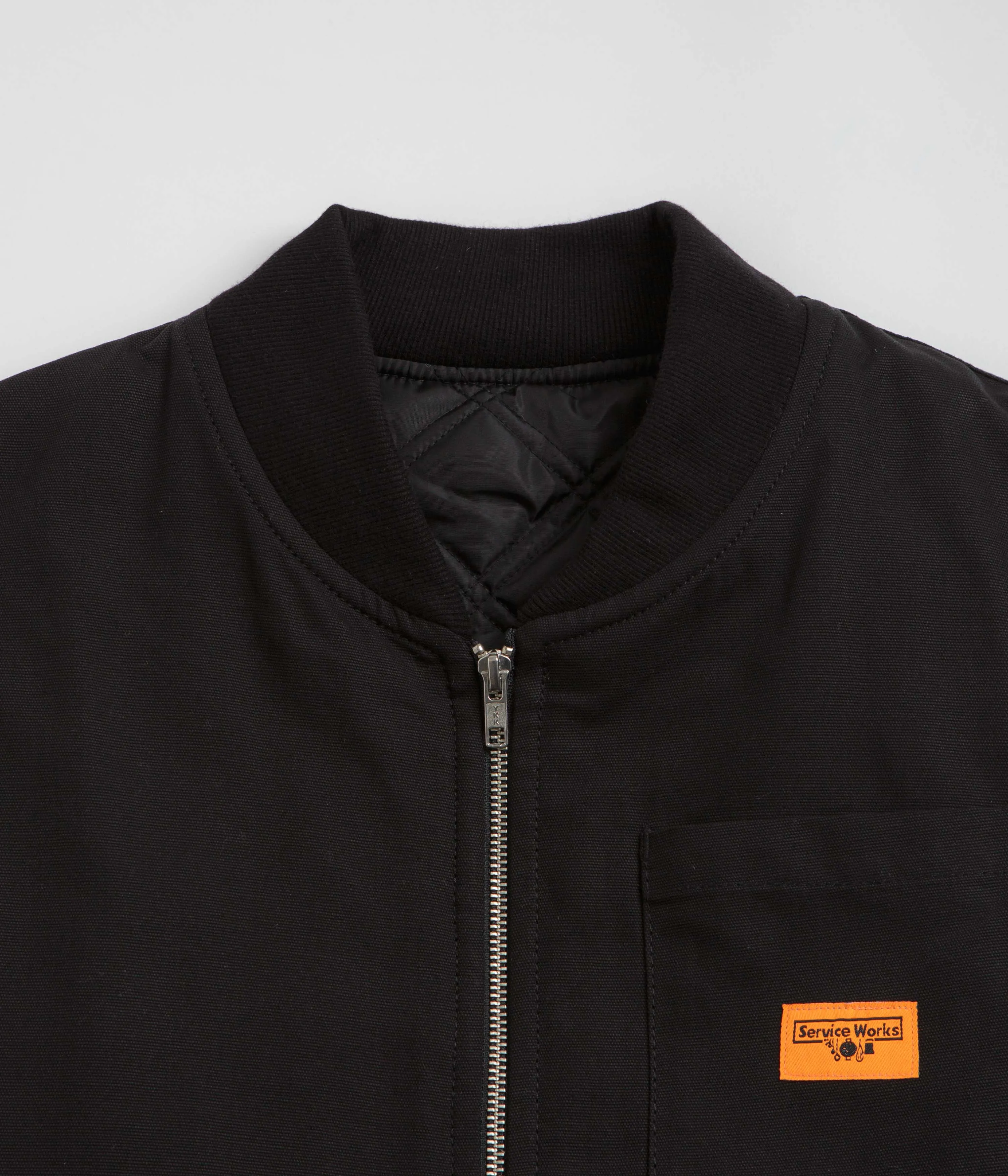 Service Works Padded Work Vest Jacket - Black