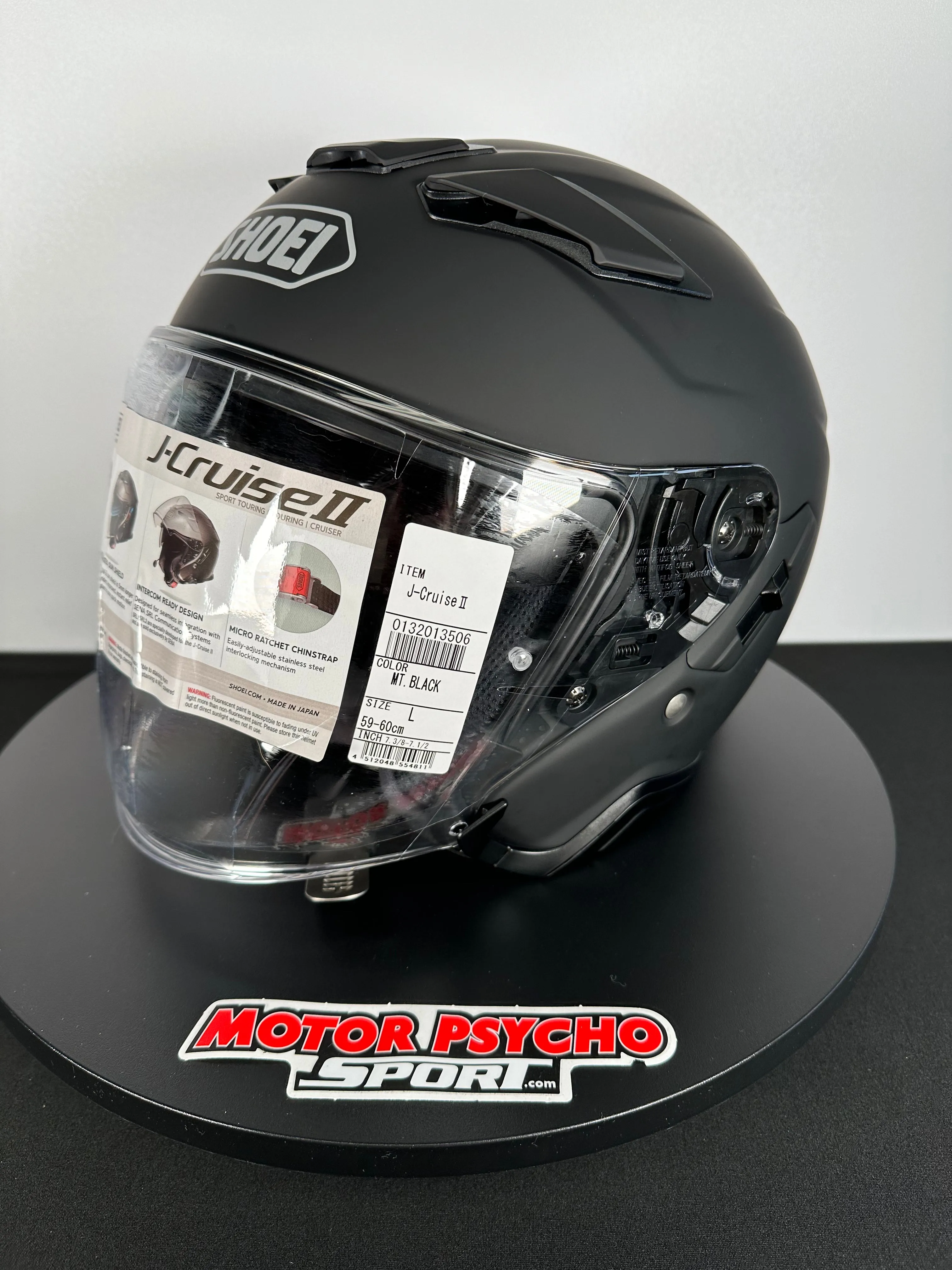 Shoei J-Cruise II Open-Face Helmet - Matte Black - Size Large - USED / OPEN BOX