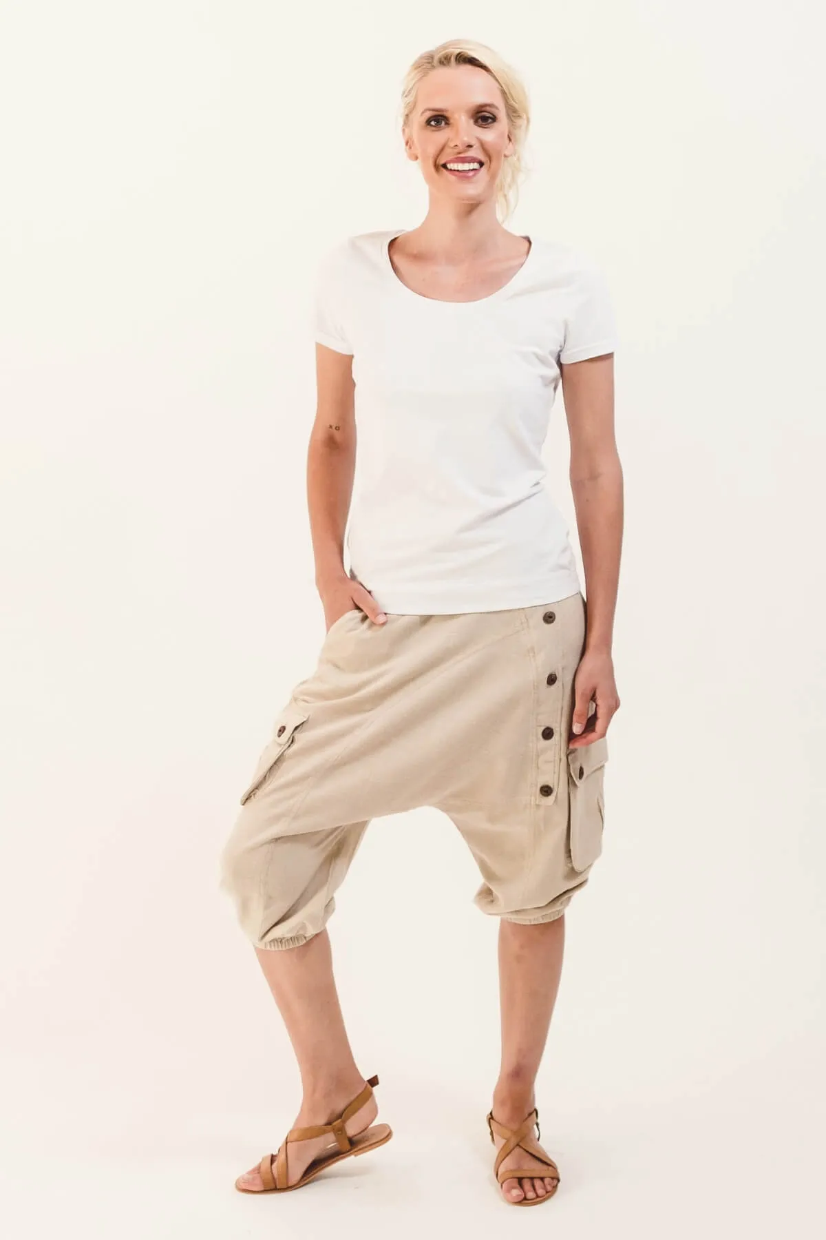 Short Drop Crotch Pants