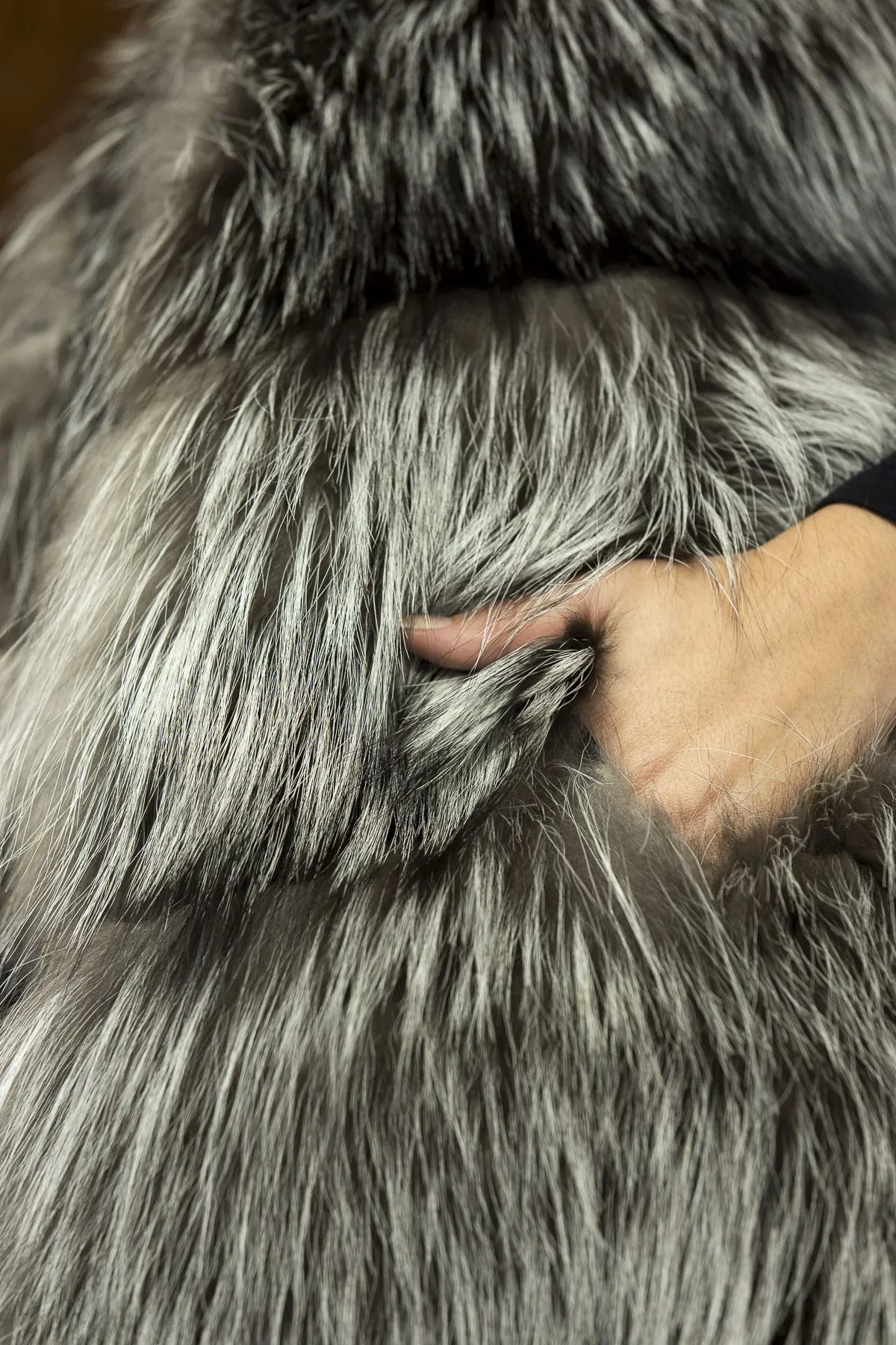 Silver Fox fur vest