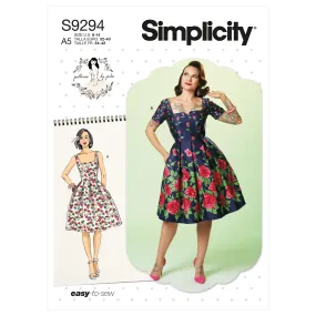 Simplicity Pattern 9294 Misses' Dress