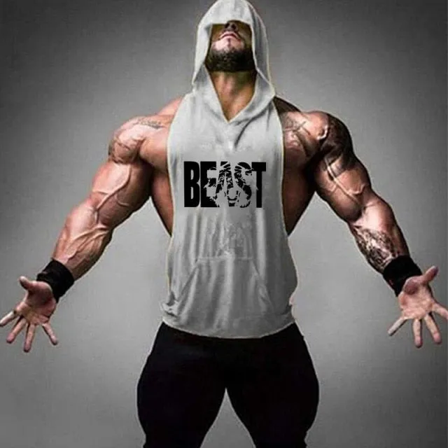 Skull Bodybuilding Stringer Tank Tops men Stringer Shirt Fitness Tank Top Men Gym sleeveless hoodies Cotton Vest Free shipping