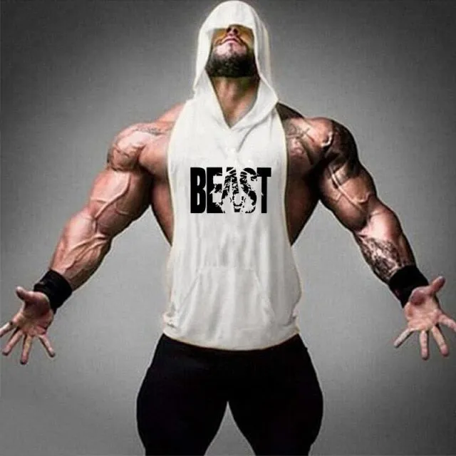 Skull Bodybuilding Stringer Tank Tops men Stringer Shirt Fitness Tank Top Men Gym sleeveless hoodies Cotton Vest Free shipping