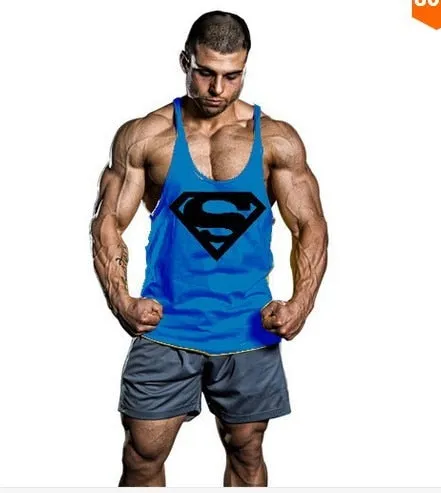 Skull Bodybuilding Stringer Tank Tops men Stringer Shirt Fitness Tank Top Men Gym sleeveless hoodies Cotton Vest Free shipping