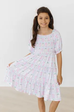 Smocked Ruffle Dress - Pumpkin Picnic